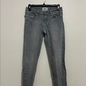 PAIGE Gray Skinny Jeans Modern Fit